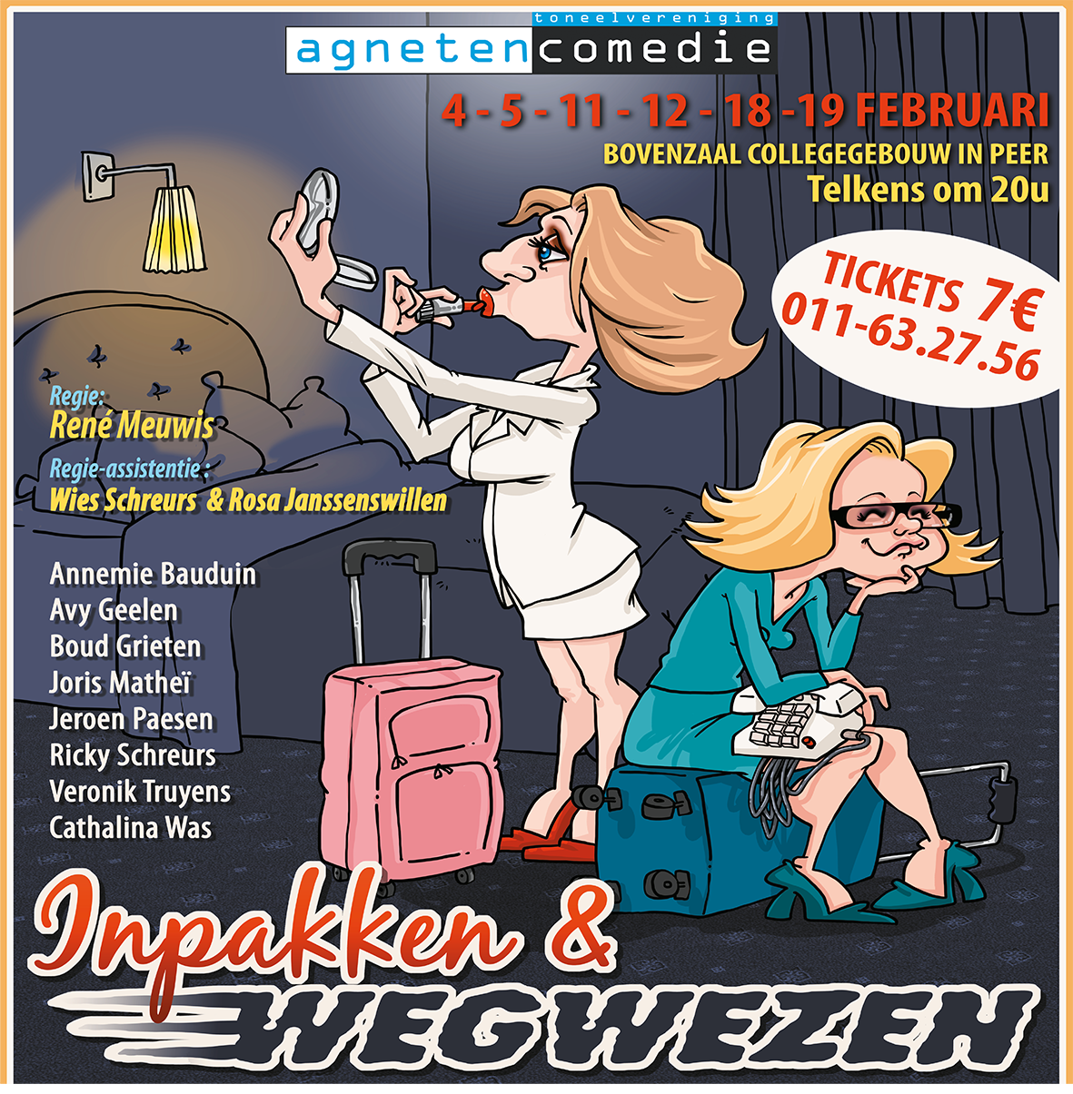 Affiche Inpakken en wegwezen